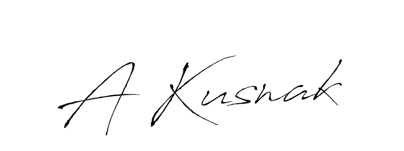 How to Draw A Kusnak signature style? Antro_Vectra is a latest design signature styles for name A Kusnak. A Kusnak signature style 6 images and pictures png