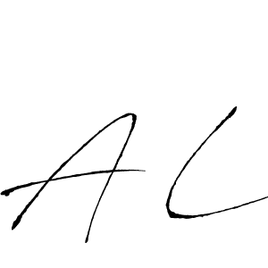 Create a beautiful signature design for name A L. With this signature (Antro_Vectra) fonts, you can make a handwritten signature for free. A L signature style 6 images and pictures png