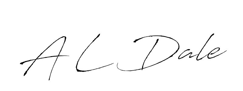 Create a beautiful signature design for name A L Dale. With this signature (Antro_Vectra) fonts, you can make a handwritten signature for free. A L Dale signature style 6 images and pictures png