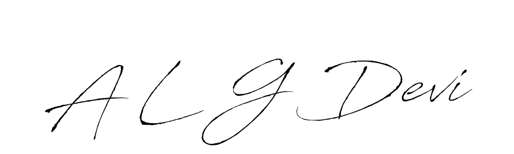 Create a beautiful signature design for name A L G Devi. With this signature (Antro_Vectra) fonts, you can make a handwritten signature for free. A L G Devi signature style 6 images and pictures png