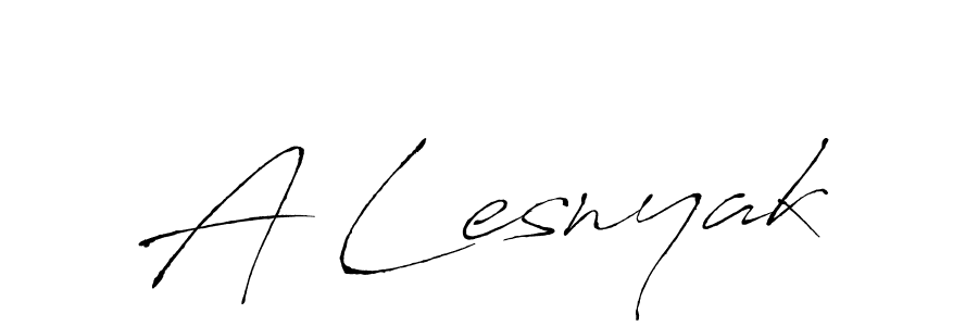 Use a signature maker to create a handwritten signature online. With this signature software, you can design (Antro_Vectra) your own signature for name A Lesnyak. A Lesnyak signature style 6 images and pictures png