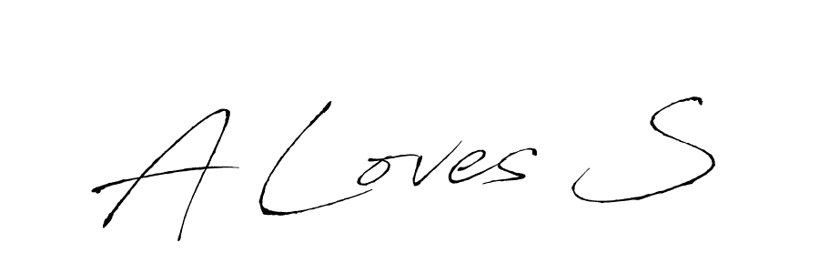 How to Draw A Loves S signature style? Antro_Vectra is a latest design signature styles for name A Loves S. A Loves S signature style 6 images and pictures png