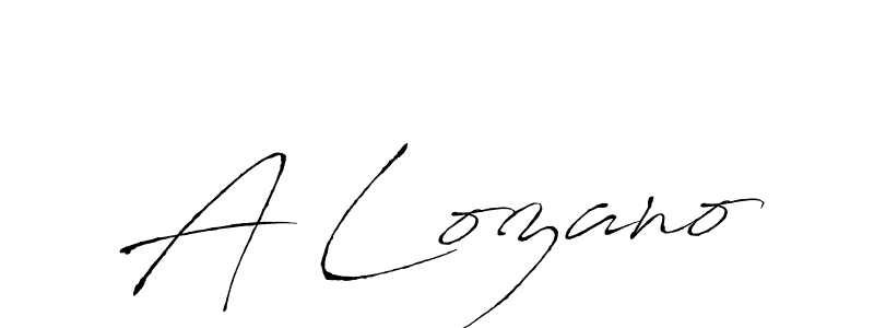 Create a beautiful signature design for name A Lozano. With this signature (Antro_Vectra) fonts, you can make a handwritten signature for free. A Lozano signature style 6 images and pictures png