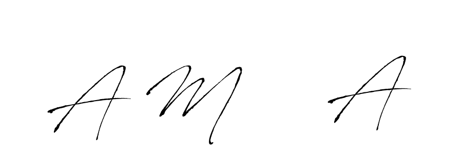 Use a signature maker to create a handwritten signature online. With this signature software, you can design (Antro_Vectra) your own signature for name A M     A. A M     A signature style 6 images and pictures png