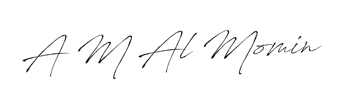 Also You can easily find your signature by using the search form. We will create A M Al Momin name handwritten signature images for you free of cost using Antro_Vectra sign style. A M Al Momin signature style 6 images and pictures png