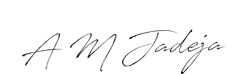 if you are searching for the best signature style for your name A M Jadeja. so please give up your signature search. here we have designed multiple signature styles  using Antro_Vectra. A M Jadeja signature style 6 images and pictures png