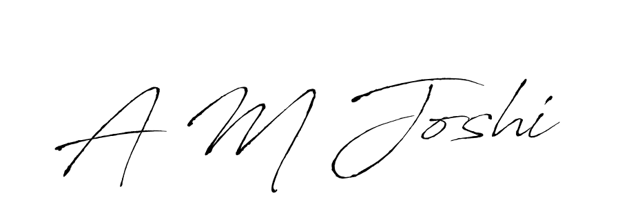 if you are searching for the best signature style for your name A M Joshi. so please give up your signature search. here we have designed multiple signature styles  using Antro_Vectra. A M Joshi signature style 6 images and pictures png