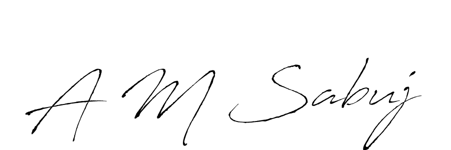 Also You can easily find your signature by using the search form. We will create A M Sabuj name handwritten signature images for you free of cost using Antro_Vectra sign style. A M Sabuj signature style 6 images and pictures png