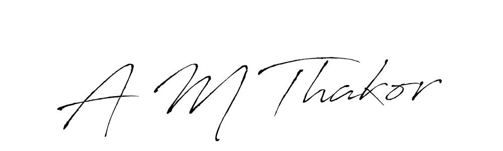 Similarly Antro_Vectra is the best handwritten signature design. Signature creator online .You can use it as an online autograph creator for name A M Thakor. A M Thakor signature style 6 images and pictures png