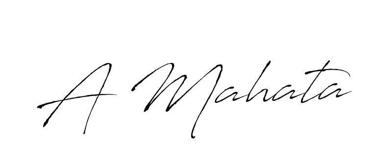 Create a beautiful signature design for name A Mahata. With this signature (Antro_Vectra) fonts, you can make a handwritten signature for free. A Mahata signature style 6 images and pictures png