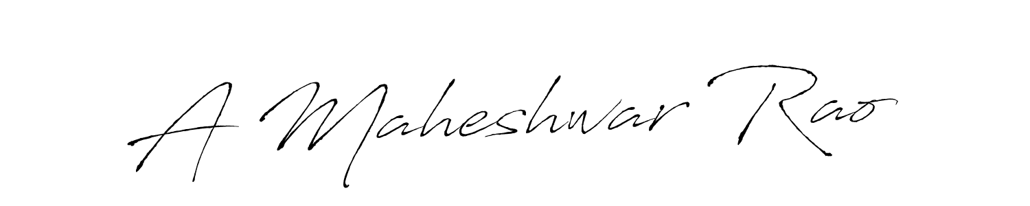 Design your own signature with our free online signature maker. With this signature software, you can create a handwritten (Antro_Vectra) signature for name A Maheshwar Rao. A Maheshwar Rao signature style 6 images and pictures png