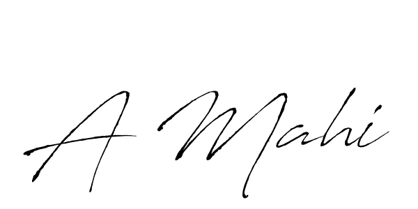 You should practise on your own different ways (Antro_Vectra) to write your name (A Mahi) in signature. don't let someone else do it for you. A Mahi signature style 6 images and pictures png