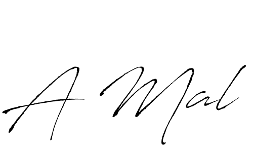 Also we have A Mal name is the best signature style. Create professional handwritten signature collection using Antro_Vectra autograph style. A Mal signature style 6 images and pictures png