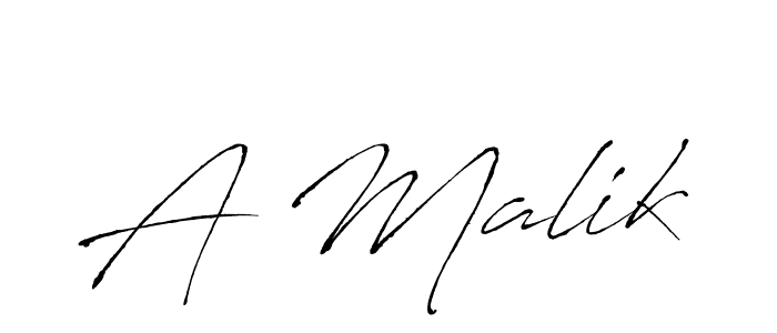 Make a beautiful signature design for name A Malik. With this signature (Antro_Vectra) style, you can create a handwritten signature for free. A Malik signature style 6 images and pictures png