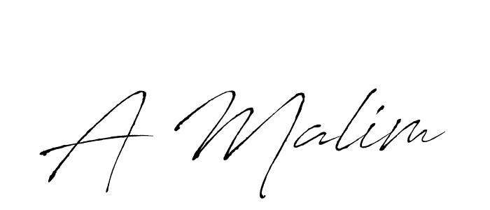 You should practise on your own different ways (Antro_Vectra) to write your name (A Malim) in signature. don't let someone else do it for you. A Malim signature style 6 images and pictures png