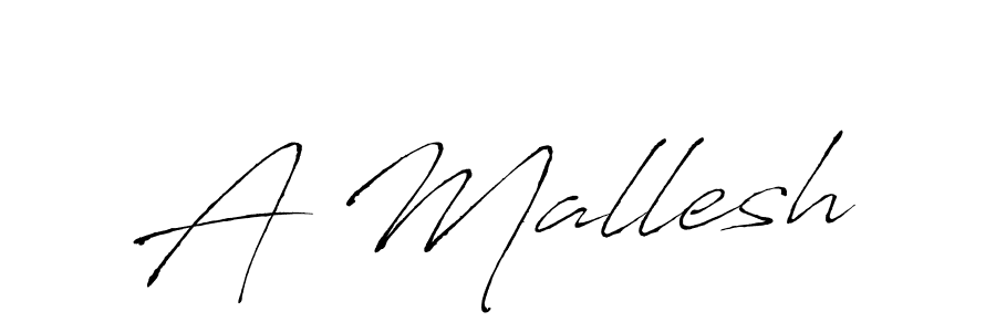 Design your own signature with our free online signature maker. With this signature software, you can create a handwritten (Antro_Vectra) signature for name A Mallesh. A Mallesh signature style 6 images and pictures png