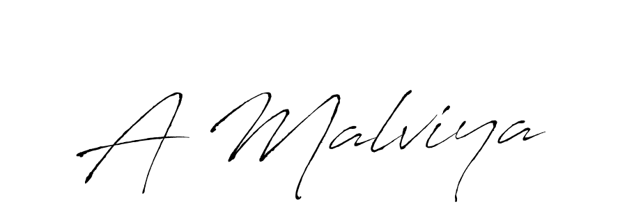 How to Draw A Malviya signature style? Antro_Vectra is a latest design signature styles for name A Malviya. A Malviya signature style 6 images and pictures png