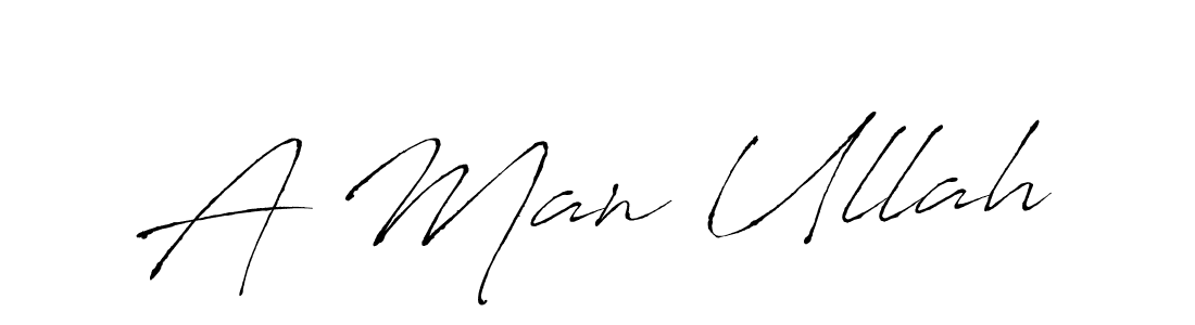 You can use this online signature creator to create a handwritten signature for the name A Man Ullah. This is the best online autograph maker. A Man Ullah signature style 6 images and pictures png