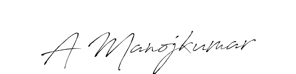 Design your own signature with our free online signature maker. With this signature software, you can create a handwritten (Antro_Vectra) signature for name A Manojkumar. A Manojkumar signature style 6 images and pictures png