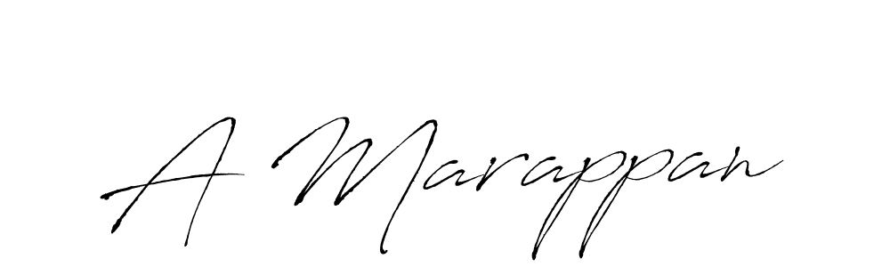 The best way (Antro_Vectra) to make a short signature is to pick only two or three words in your name. The name A Marappan include a total of six letters. For converting this name. A Marappan signature style 6 images and pictures png