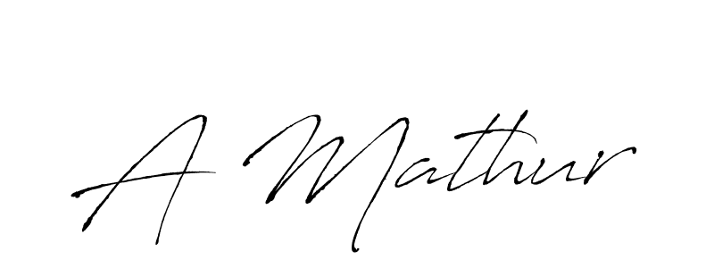 Design your own signature with our free online signature maker. With this signature software, you can create a handwritten (Antro_Vectra) signature for name A Mathur. A Mathur signature style 6 images and pictures png