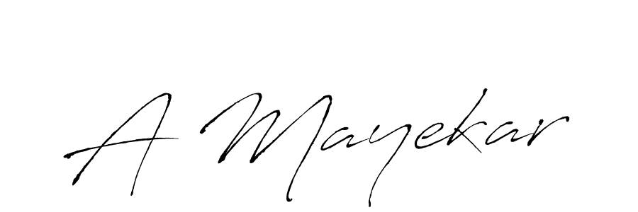 Make a beautiful signature design for name A Mayekar. With this signature (Antro_Vectra) style, you can create a handwritten signature for free. A Mayekar signature style 6 images and pictures png