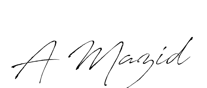 The best way (Antro_Vectra) to make a short signature is to pick only two or three words in your name. The name A Mazid include a total of six letters. For converting this name. A Mazid signature style 6 images and pictures png