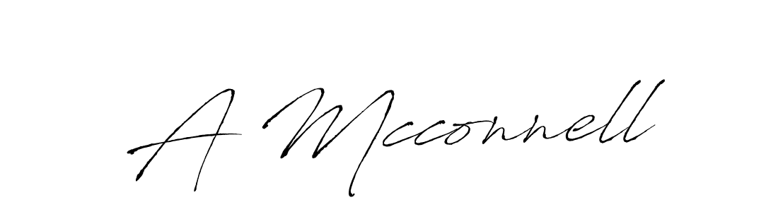 Create a beautiful signature design for name A Mcconnell. With this signature (Antro_Vectra) fonts, you can make a handwritten signature for free. A Mcconnell signature style 6 images and pictures png