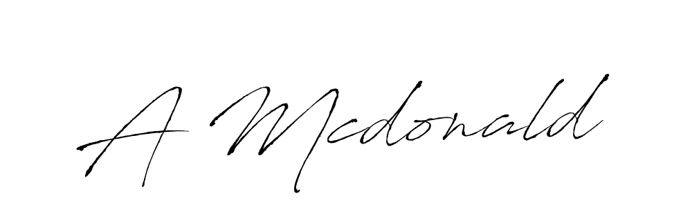 How to make A Mcdonald signature? Antro_Vectra is a professional autograph style. Create handwritten signature for A Mcdonald name. A Mcdonald signature style 6 images and pictures png