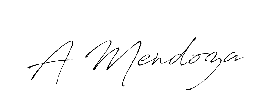 How to make A Mendoza signature? Antro_Vectra is a professional autograph style. Create handwritten signature for A Mendoza name. A Mendoza signature style 6 images and pictures png