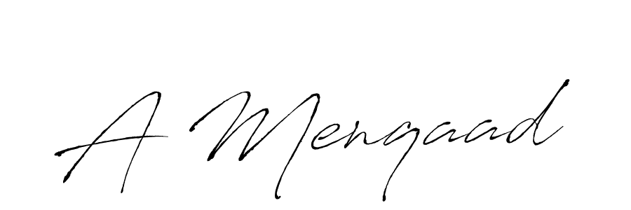 You should practise on your own different ways (Antro_Vectra) to write your name (A Menqaad) in signature. don't let someone else do it for you. A Menqaad signature style 6 images and pictures png