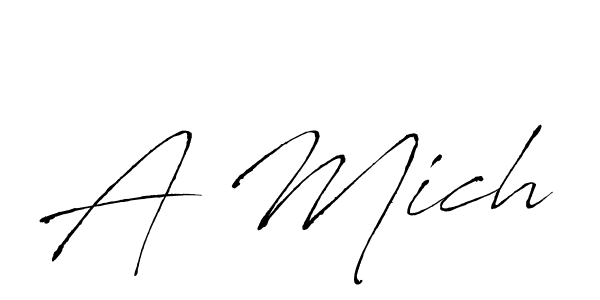 Also You can easily find your signature by using the search form. We will create A Mich name handwritten signature images for you free of cost using Antro_Vectra sign style. A Mich signature style 6 images and pictures png