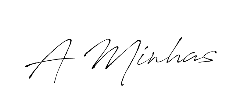 Also we have A Minhas name is the best signature style. Create professional handwritten signature collection using Antro_Vectra autograph style. A Minhas signature style 6 images and pictures png