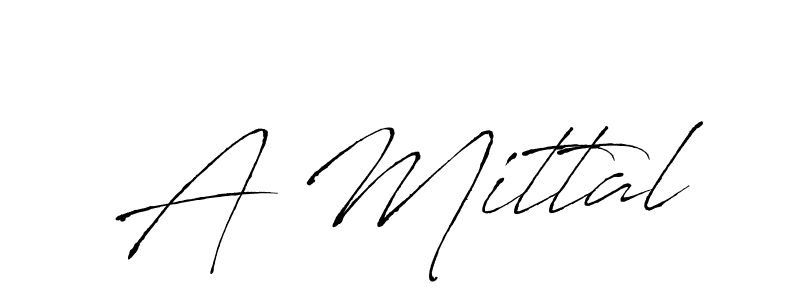 Make a beautiful signature design for name A Mittal. With this signature (Antro_Vectra) style, you can create a handwritten signature for free. A Mittal signature style 6 images and pictures png