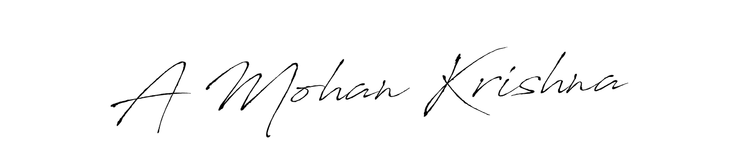 Make a short A Mohan Krishna signature style. Manage your documents anywhere anytime using Antro_Vectra. Create and add eSignatures, submit forms, share and send files easily. A Mohan Krishna signature style 6 images and pictures png