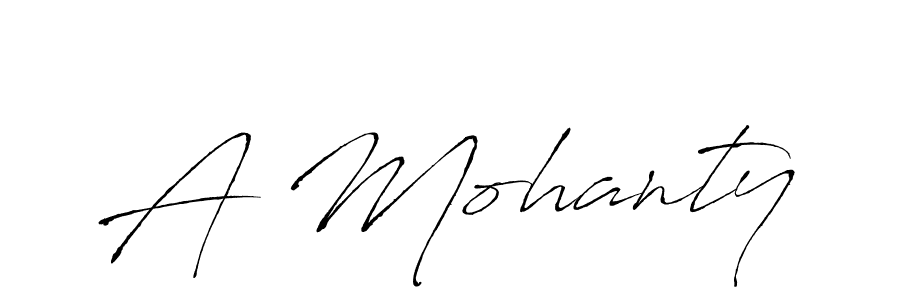 Make a beautiful signature design for name A Mohanty. With this signature (Antro_Vectra) style, you can create a handwritten signature for free. A Mohanty signature style 6 images and pictures png