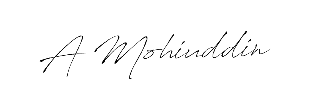 Also we have A Mohiuddin name is the best signature style. Create professional handwritten signature collection using Antro_Vectra autograph style. A Mohiuddin signature style 6 images and pictures png