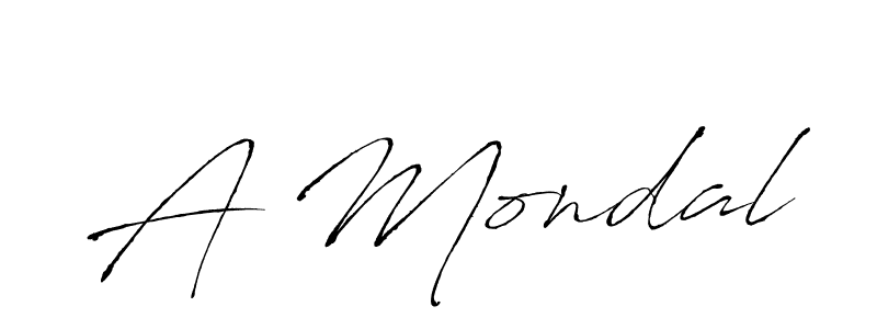 A Mondal stylish signature style. Best Handwritten Sign (Antro_Vectra) for my name. Handwritten Signature Collection Ideas for my name A Mondal. A Mondal signature style 6 images and pictures png