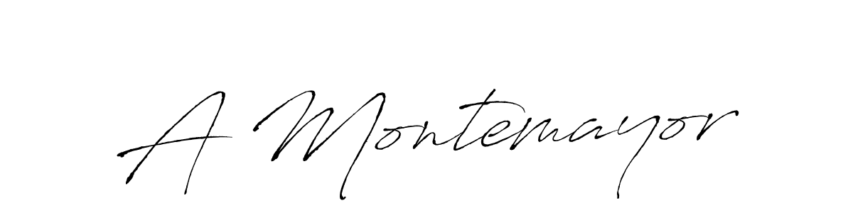 How to make A Montemayor name signature. Use Antro_Vectra style for creating short signs online. This is the latest handwritten sign. A Montemayor signature style 6 images and pictures png