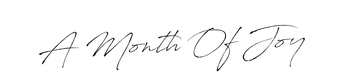 How to make A Month Of Joy signature? Antro_Vectra is a professional autograph style. Create handwritten signature for A Month Of Joy name. A Month Of Joy signature style 6 images and pictures png