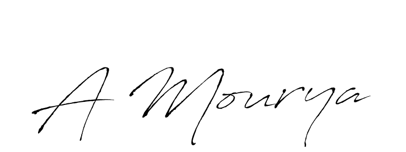 Also You can easily find your signature by using the search form. We will create A Mourya name handwritten signature images for you free of cost using Antro_Vectra sign style. A Mourya signature style 6 images and pictures png