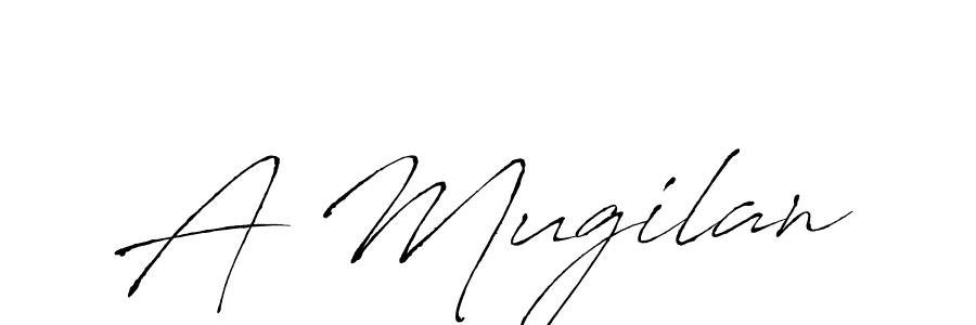 Design your own signature with our free online signature maker. With this signature software, you can create a handwritten (Antro_Vectra) signature for name A Mugilan. A Mugilan signature style 6 images and pictures png