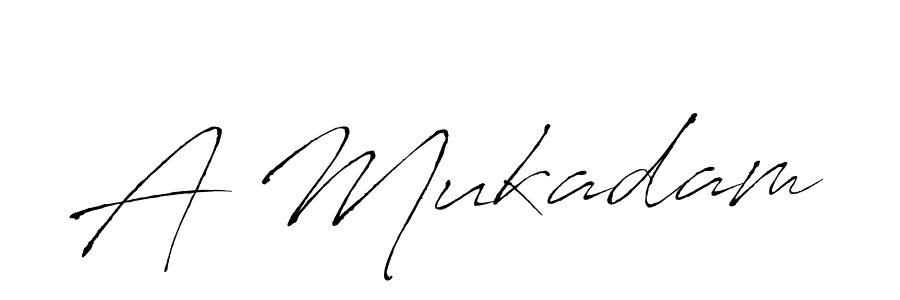 You should practise on your own different ways (Antro_Vectra) to write your name (A Mukadam) in signature. don't let someone else do it for you. A Mukadam signature style 6 images and pictures png