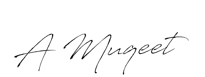 Design your own signature with our free online signature maker. With this signature software, you can create a handwritten (Antro_Vectra) signature for name A Muqeet. A Muqeet signature style 6 images and pictures png