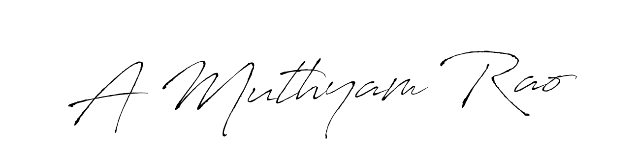 Design your own signature with our free online signature maker. With this signature software, you can create a handwritten (Antro_Vectra) signature for name A Muthyam Rao. A Muthyam Rao signature style 6 images and pictures png