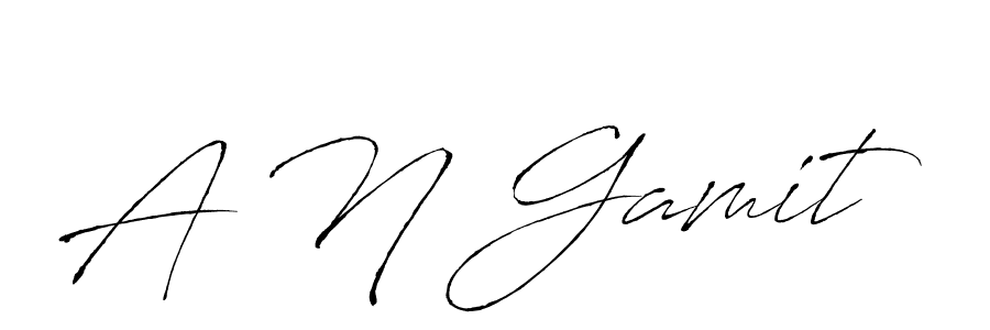 Design your own signature with our free online signature maker. With this signature software, you can create a handwritten (Antro_Vectra) signature for name A N Gamit. A N Gamit signature style 6 images and pictures png