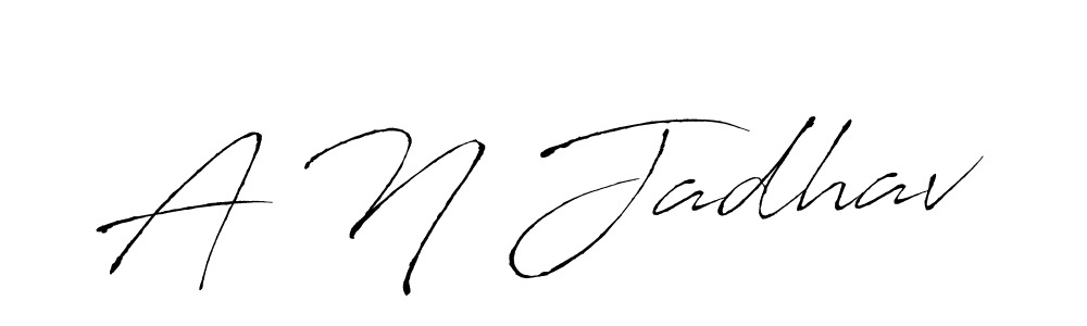 How to make A N Jadhav signature? Antro_Vectra is a professional autograph style. Create handwritten signature for A N Jadhav name. A N Jadhav signature style 6 images and pictures png