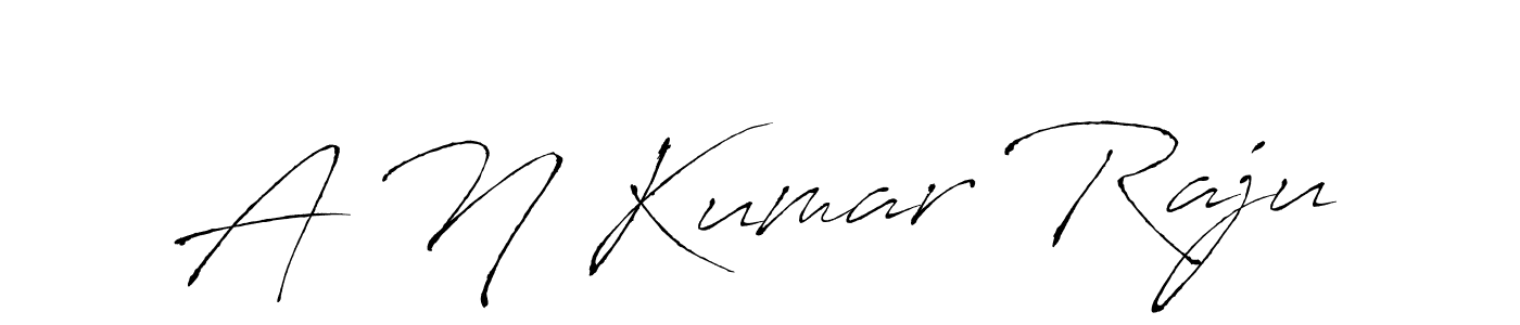 How to make A N Kumar Raju signature? Antro_Vectra is a professional autograph style. Create handwritten signature for A N Kumar Raju name. A N Kumar Raju signature style 6 images and pictures png