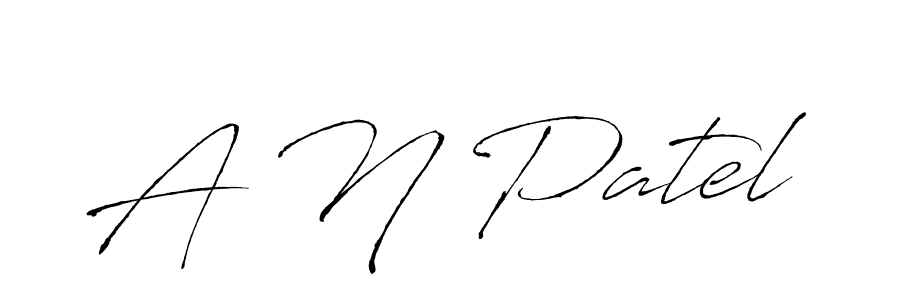 Create a beautiful signature design for name A N Patel. With this signature (Antro_Vectra) fonts, you can make a handwritten signature for free. A N Patel signature style 6 images and pictures png