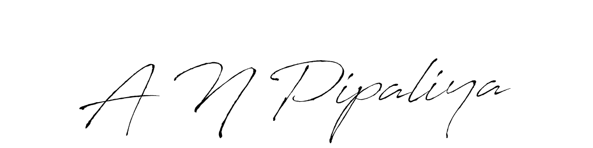 Make a beautiful signature design for name A N Pipaliya. Use this online signature maker to create a handwritten signature for free. A N Pipaliya signature style 6 images and pictures png